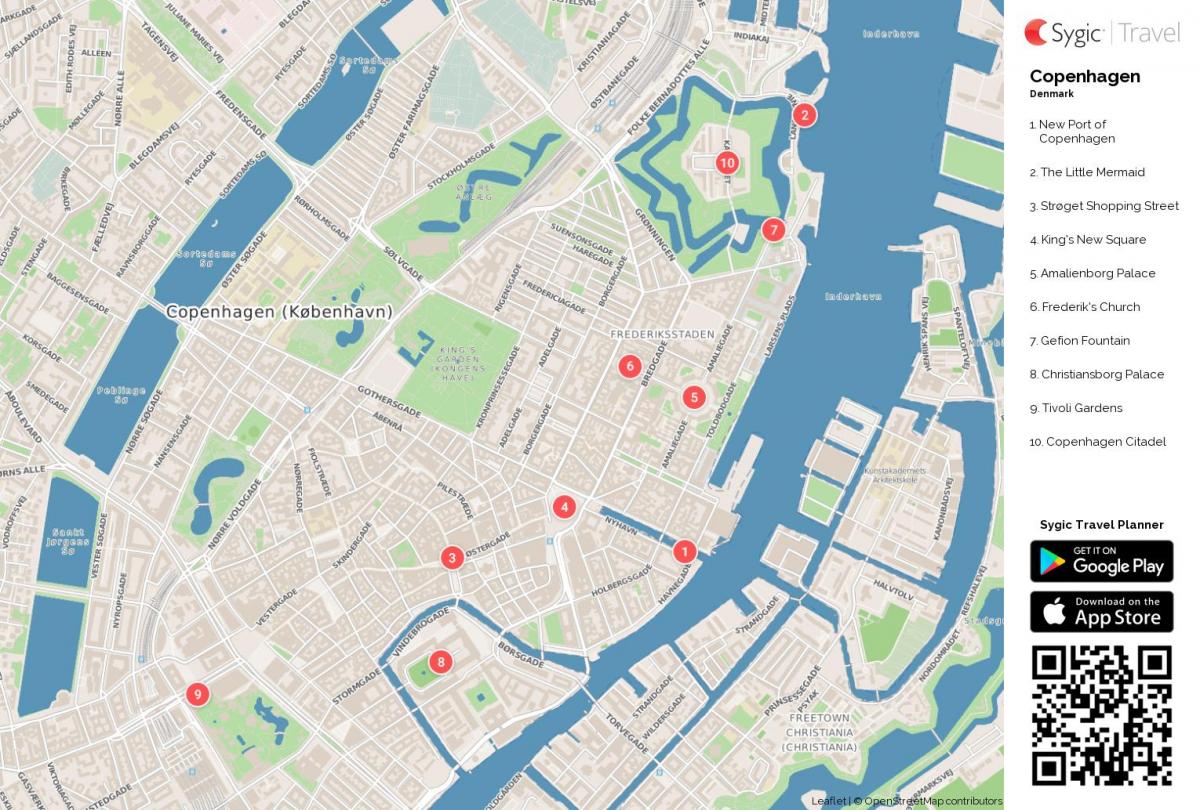 Kopenhagen Wanderungen Karte